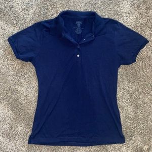 Women’s blue polo in size medium